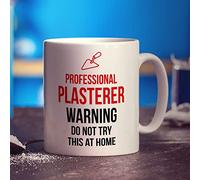 Professional Plasterer - Warning Do Not Try This at Home Mug - 11oz Ceramic Cup