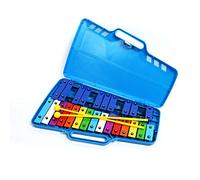Professional Plastic Blue Glockenspiel Xylophone with 25 Metal Keys for Adults & Kids - Includes 2 Plastic Beaters