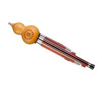 Professional Playing Hulusi Flute Instrument For Beginners C Key/B Flat Mahogany/rosewood Sound Pipe Hulusi Professional Hulusi (Color : 02, Size : B flat)