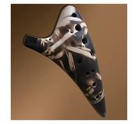 Professional Playing Type 12-hole Alto C Key Ocarina Musical Instrument Twelve-hole AC Smoked Ceramic Ocarina ocarina instrument (1)