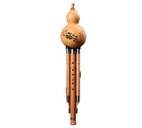 Professional Playing Type Cucurbit Flute Musical Instrument Ethnic Cucurbit Flute With Storage Case Professional Hulusi (Color : G key)