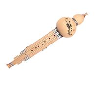 Professional Playing Type Nine-hole Hulusi Flute Chinese National Wind Instrument For Beginners C Key/B Flat Hulusi Professional Hulusi (Color : B flat)