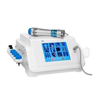 Professional Pneumatic Dot Matrix Massage Device, Focused Shockwave Therapy Machine ED Physiotherapy Instrument, Muscle Pain Relief Massager with 10 Massage Heads and Handle Cord Smart Touchscreen