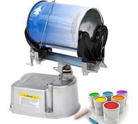 Professional Pneumatic Paint Shaker, Air Powered Paint Mixer Machine with Adjustable Clamp, Oscillating Action Provides Bubble-Free Thorough Mixing for Auto Body & House Paints