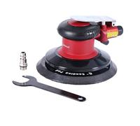 Professional Pneumatic Random Orbital Sander, High Performance Dual Function Air Sander with 1 Piece Backing Plate (6 Inch)