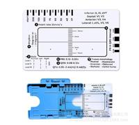 Professional Pocket Card 7 Step Ruler for Easy Electrocardiogram Assessment Reference Guide Efficient Heart Data Reading Clinical Electrocardiogram Instrument