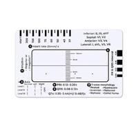 Professional Pocket Card 7 Step Ruler for Easy Electrocardiogram Assessment Reference Guide Efficient Heart Data Reading Clinical Electrocardiogram Instrument
