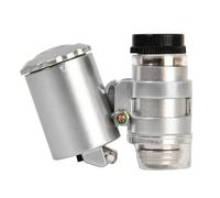 Professional Pocket Size Microscope with LED Light for Coin Stamps Appraisal Includes Leather Case Jeweler Magnifier with Light