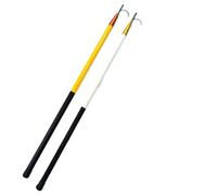 Professional Pool Pole with Stainless Steel Hook - Adjustable Fiberglass Lifesaving Equipment for Pools, Water Parks 1pc(Yellow/Black,6m)