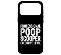 Professional Poop Scooper Executive Level Funny Dog Mom Dad Case for iPhone 17 Pro Max