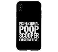 Professional Poop Scooper Executive Level Funny Dog Mom Dad Case for iPhone XS Max