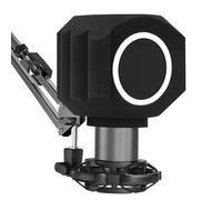 Professional Pop Filter Isolation Ball For Microphone，Microphone Isolation Ball Effectively Reduces Noise And Reflection（Double Layer Filtration, Black）