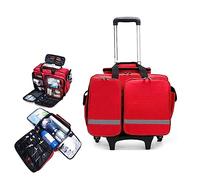 Professional Portable First Aid Kit Bag with Inner Dividers, Large Capacity Waterproof Emergency Medical Storage for EMT, EMS, Paramedics and Outdoor Rescue