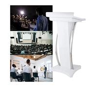 Professional Portable Podium Stand - 57x50cm Reading Surface for Church, School, Wedding, Conference & Events - Curved Lectern for Public Speaking & Presentations