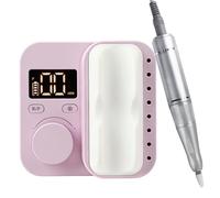 Professional Portable Rechargeable Electric Nail Drill, 35000 RPM E-File Machine for Acrylic and Gel Nails - Ideal for Manicure Use at Salon & Home (Purple)
