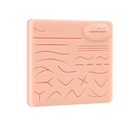 Professional Portable Suture Practice Skin Pad with 26 Wound Realistic Texture for Training Suturing Techniques