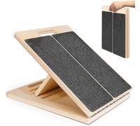 Professional Portable Wooden Slant Board for Calf Stretching Squats Calf Stretcher Physical Therapy Equipment Adjustable Incline Board for Knees Ankle Heel Feet Leg