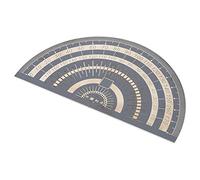 Professional Precision Protractor, Electroplated Black Stainless Steel, Angle Measuring Tool for Woodworking