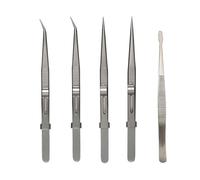 Professional Precisions Tweezers 5pcs Tweezers Set for Electronics Jewelry Work Soldering Electronics Laboratory Work Watch Repair