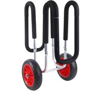 Professional Premium Surfboard Cart With Wheels Multipurpose Transport Holder Trolley Standup Paddle Board Aluminum Carrier Dolly Boat Trailer Stand Up Foam Padded Sup Kayak Paddleboard 8.38Lbs