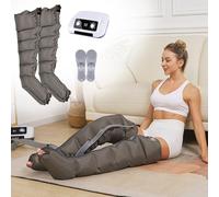 Professional Pressotherapy for Home Complete Presotherapy Boots for Home Abdomen And Legs - Presotherapy Leg Massage Machine 6 Chambers, Lymph Drainage Leg Massage Machine (grey, 1