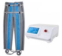 Professional Pressotherapy Lymphatic Drainage Machine, Air Pressure Detox Massage, Electric Leg Detoxification Massager, Slimming Beauty Suit, Eliminate Fatigue and Muscle Pain (Grey 220v)