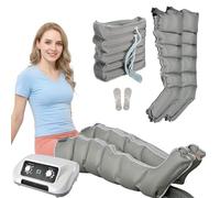 Professional Pressotherapy Lymphatic Drainage Massage, Air Compression Massager Machine, 6-Cavity Recovery Boots for Legs, 0-30 Min,0-240 mmHg Adjustable