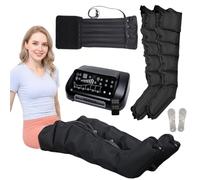 Professional Pressotherapy Lymphatic Drainage Massage, Air Compression Massager Machine, 6-Cavity Recovery Boots for Legs, 0-30 Min,0-240 mmHg Adjustable
