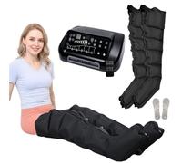 Professional Pressotherapy Lymphatic Drainage Massage, Air Compression Massager Machine, 6-Cavity Recovery Boots for Legs, 0-30 Min,0-240 mmHg Adjustable