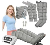 Professional Pressotherapy Lymphatic Drainage Massage, Air Compression Massager Machine, 6-Cavity Recovery Boots for Legs, 0-30 Min,0-240 mmHg Adjustable