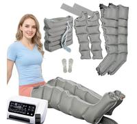 Professional Pressotherapy Lymphatic Drainage Massage, Air Compression Massager Machine, 6-Cavity Recovery Boots for Legs, 0-30 Min,0-240 mmHg Adjustable