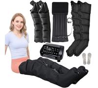 Professional Pressotherapy Lymphatic Drainage Massage, Air Compression Massager Machine, 6-Cavity Recovery Boots for Legs, 0-30 Min,0-240 mmHg Adjustable