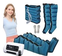 Professional Pressotherapy Lymphatic Drainage Massage, Air Compression Massager Machine, 6-Cavity Recovery Boots for Legs, 0-30 Min,0-240 mmHg Adjustable