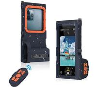 Professional Protective Case with Bluetooth Remote Control for Diving Swimming Diving Outdoor Surfing Underwater Photo Video for No More Than 6.9 Inches