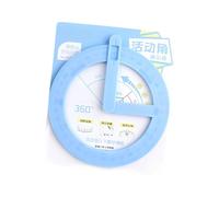 Professional Protractor for Technical Drawing 360degree Flexible Arm Nonslip Base School Laboratory Essential Engineering Protractor Set