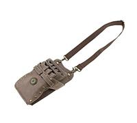 Professional PU Leather Barber Scissors Case Salon Bag Organizer | Retro Design Hair Clips Stylist Waist Pouch | for Hairdresser & Barber Tools Storage | High-Grade Real Leather