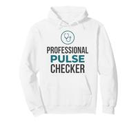 Professional Pulse Checker Funny Nurse EMT Pullover Hoodie