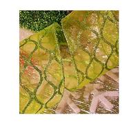 Professional Quality Wired Wire Edge Christmas Ribbon 2.5" Wreath Tree Tinsel Bow UK Stockist Over 30 Designs (Lime Green Glitter Organza, 5m)