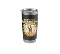 Professional Rabbit Hole Diver Genealogy Edition Stainless Steel Insulated Tumbler