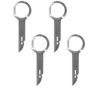 Professional Radio Removal Keys - 4PC Stainless Steel Extraction Tool Set for VW, Audi, Mercedes, BMW, Ford Vehicles