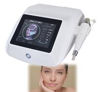 Professional radiofrequency microneedling device, equipped with 4 needles and 2 handpieces, for facial and body firming, wrinkle reduction, acne scar treatment, and skin tightening.