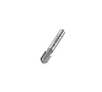 Professional Radius Router Cutter, 4mm Radius, 1/4 Inch Shank, 8mm Cut Diameter & 12.7mm Cut Length, Tungsten Carbide Tipped, Without Bearing,