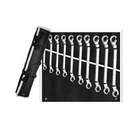 Professional Ratcheting Wrench Set - Metric Box Wrenches, Rustproof Chrome Vanadium Steel, Durable Mechanic Tools for Plumbing, Home Repairs & DIY Projects