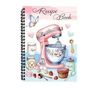 Professional Recipe Planner Notebook Highlighting Artistic Protect Plan and Indexed Divisions Kitchen Recipe Meal