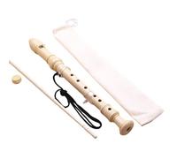 Professional Recorder Flute 8 Hole Soprano Recorder Black Sound Easy Adjustable ABS Professional Eight Treble Flute(8hole White)