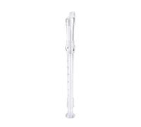 Professional Recorder Flute ABS Resin Clarinet Soprano Recorder Woodwind Instrument With Music Accessories 8 Holes G Tone Voice(Transparent)
