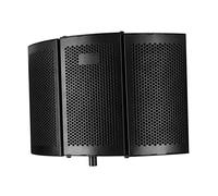 Professional Recording Microphone Isolation Shield - Desktop Stand Included - Acoustic Foam for Home Studio - Podcaster's Essential Gear