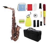 Professional Red Bronze Bend Eb E-flat Alto Saxophone Carve Pattern With Case And Straps Saxophone for Student