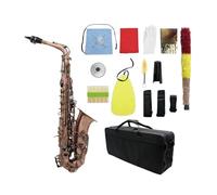 Professional Red Bronze Bend Eb E-flat Alto Saxophone Sax Carve Pattern With Case Accessories