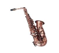 Professional Red Bronze Bend Eb E-flat Alto Saxophone Sax Key Carve Pattern With Case Accessories